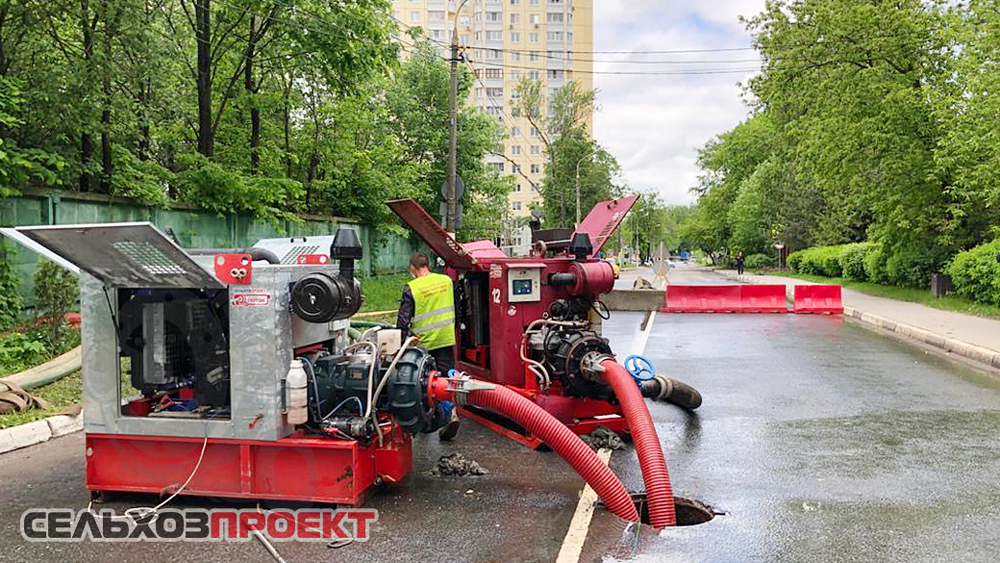 Устранение последствий затопления в Красногорске